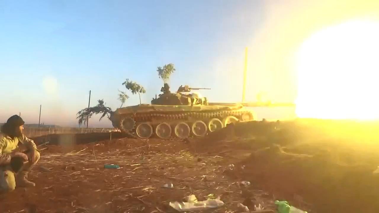 Syria War 2015 - Rebels in Heavy Intense Firefights and Clashes in Hama Province