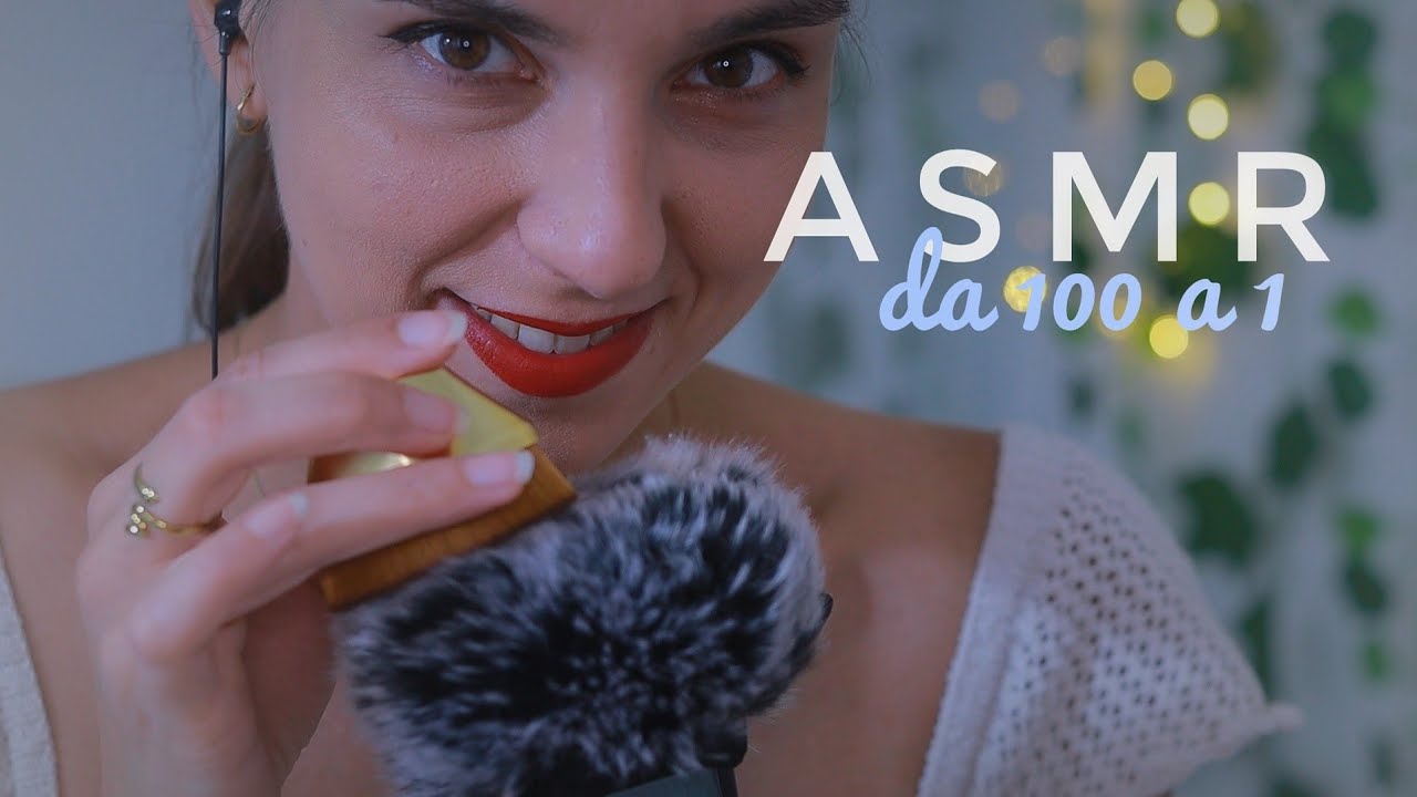 ASMR 🌸 Dolce Countdown per Dormire - Whispered Camera Brushing & Soft Sounds 💜