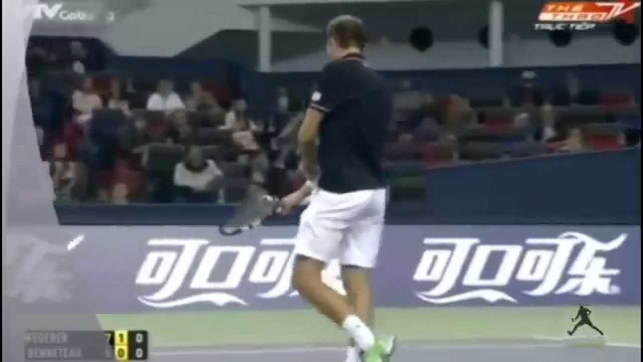Roger Federer vs Julien Benneteau Highlights  Shanghai Open 2014   YouTube