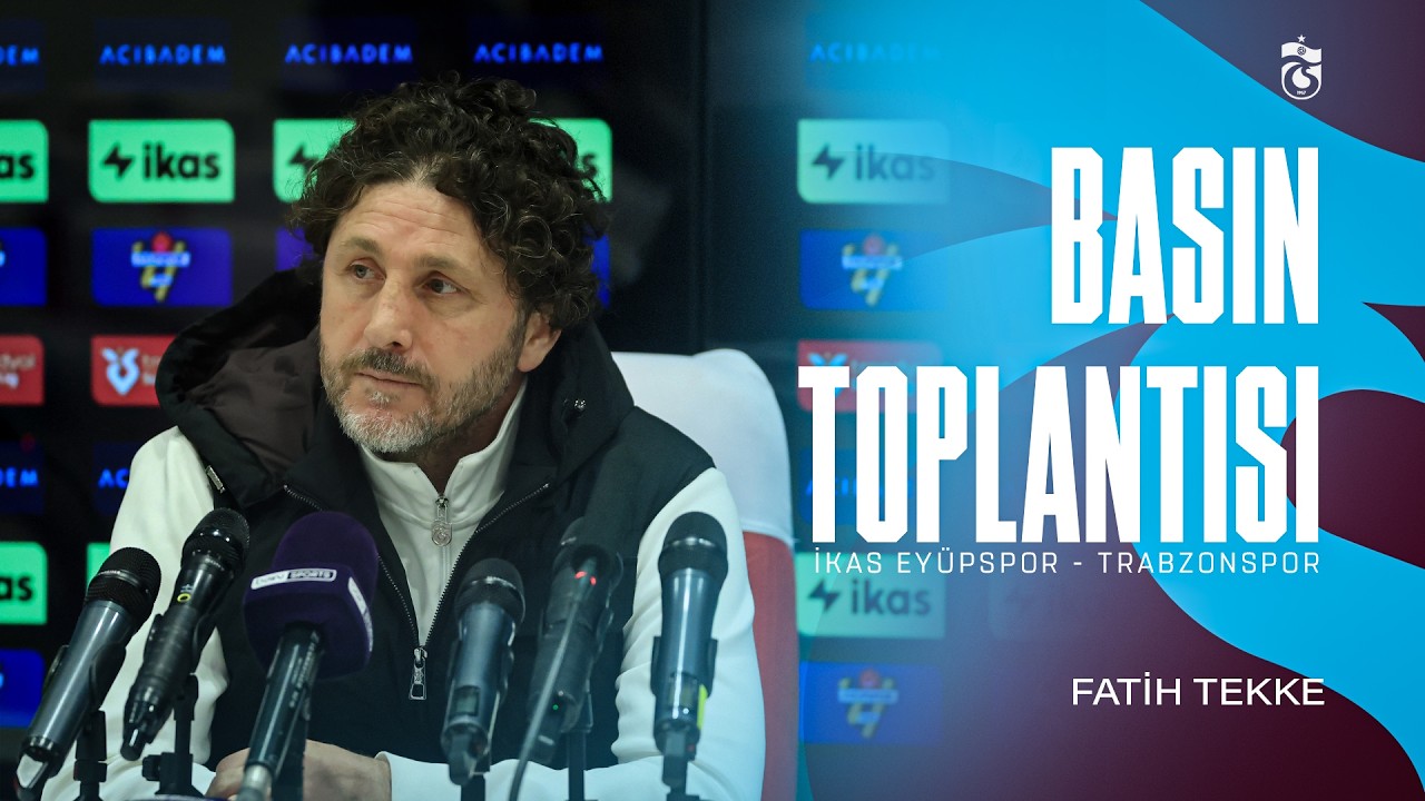 Teknik Direktörümüz Fatih Tekke'nin İkas Eyüpspor maçı değerlendirmesi