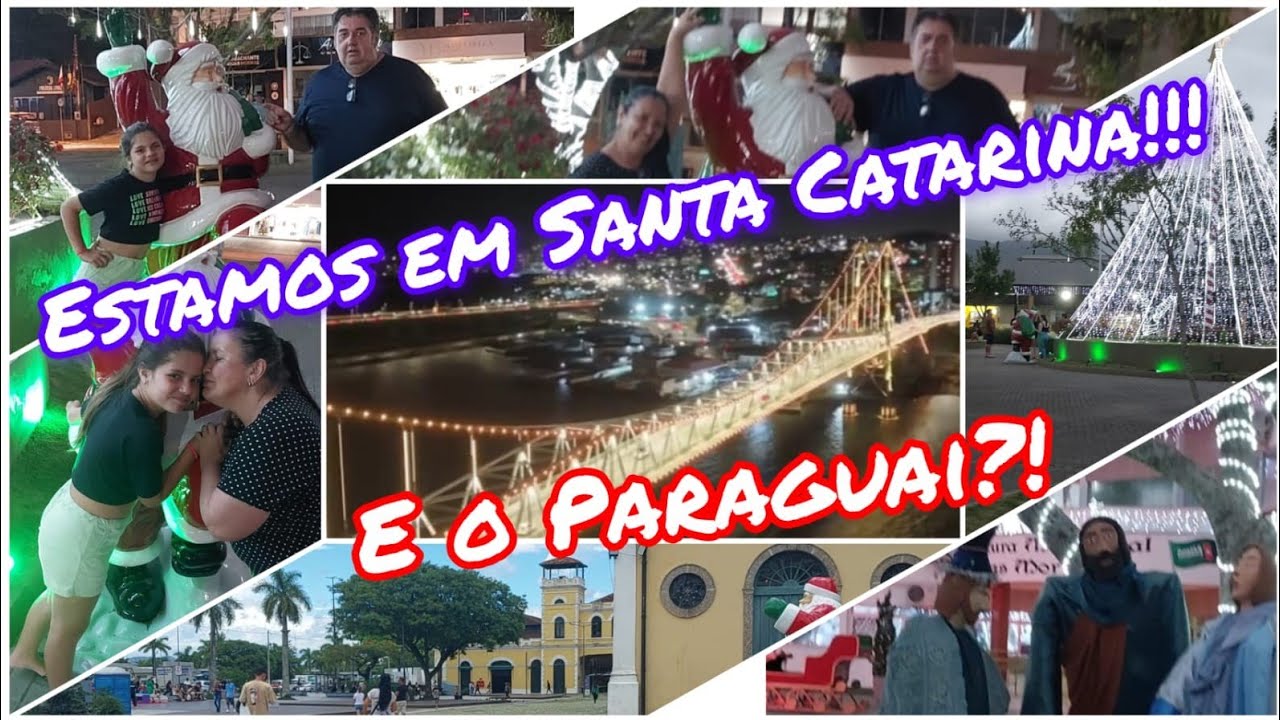 Passeio pelo centro de Florianópolis SC e decoração natalina de Águas Mornas-SC .Natal/25