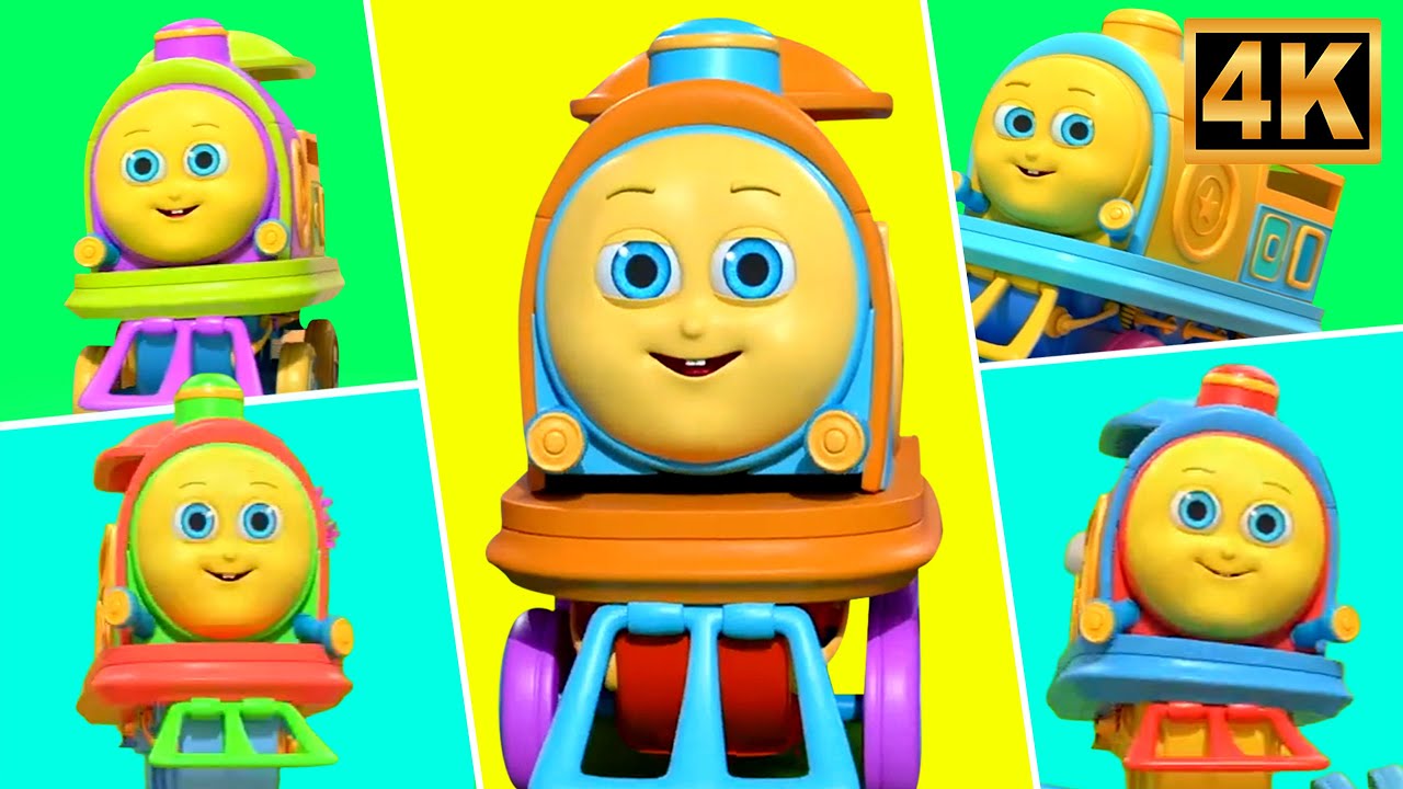 Five Little Trains - Nursery Rhymes & Preschool Videos by Huffy Puffy Train