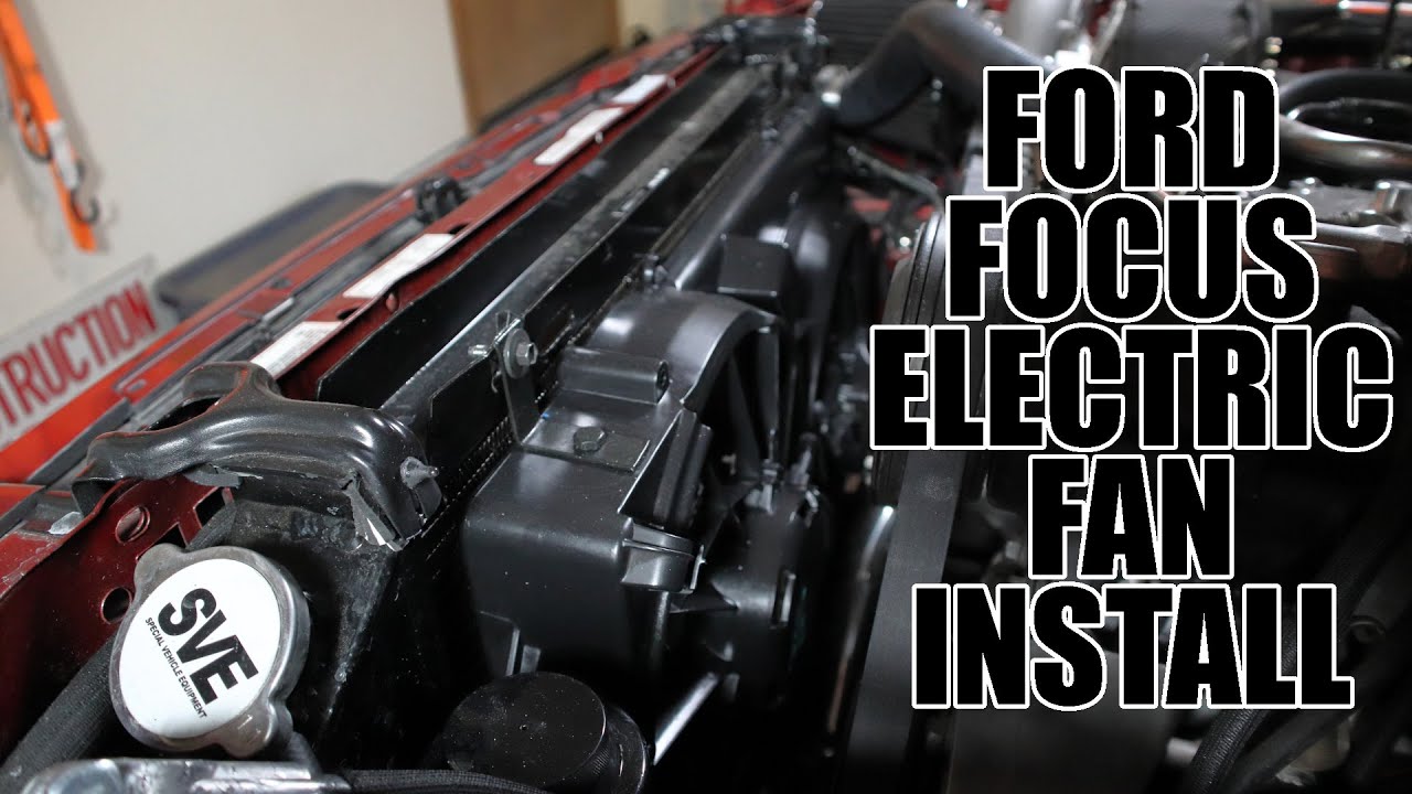 Ford Focus electric Fan Installation On My TURBO FOXBODY Mustang!