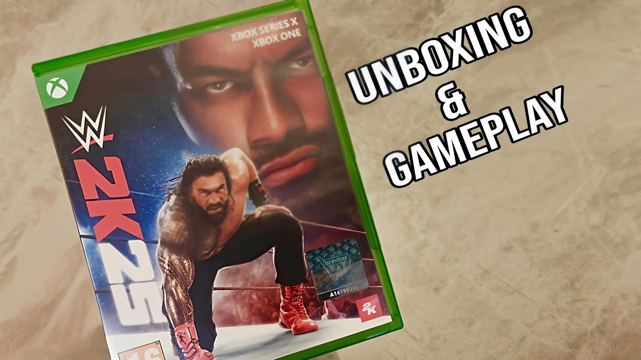 WWE 2k25 Xbox Series X Unboxing & Xbox One GamePlay