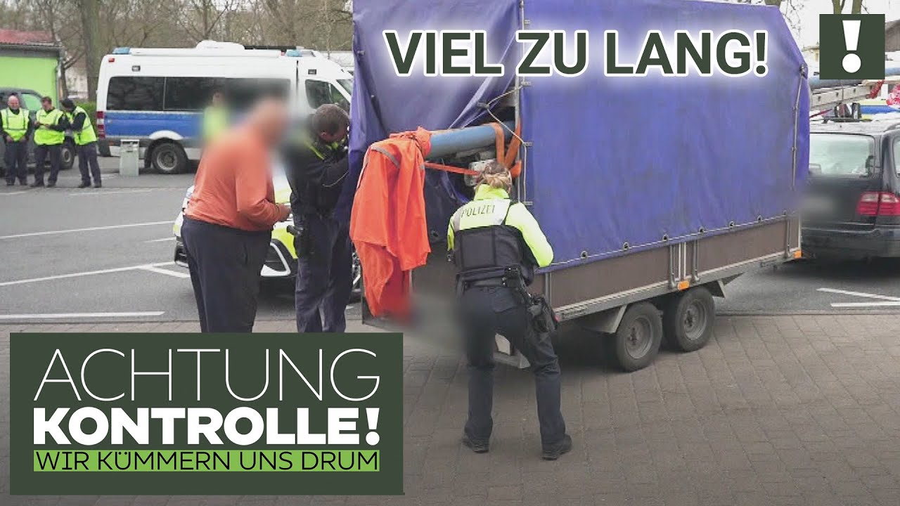 Transporter mit ÜBERDIMENSIONALER Ladung! Alles sicher? | Achtung Kontrolle