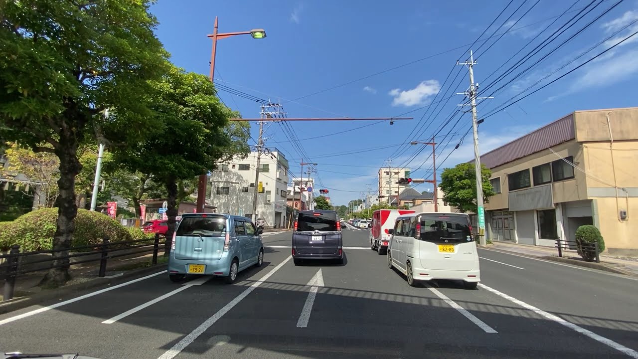 国道204号　佐世保市上町から　俵町
