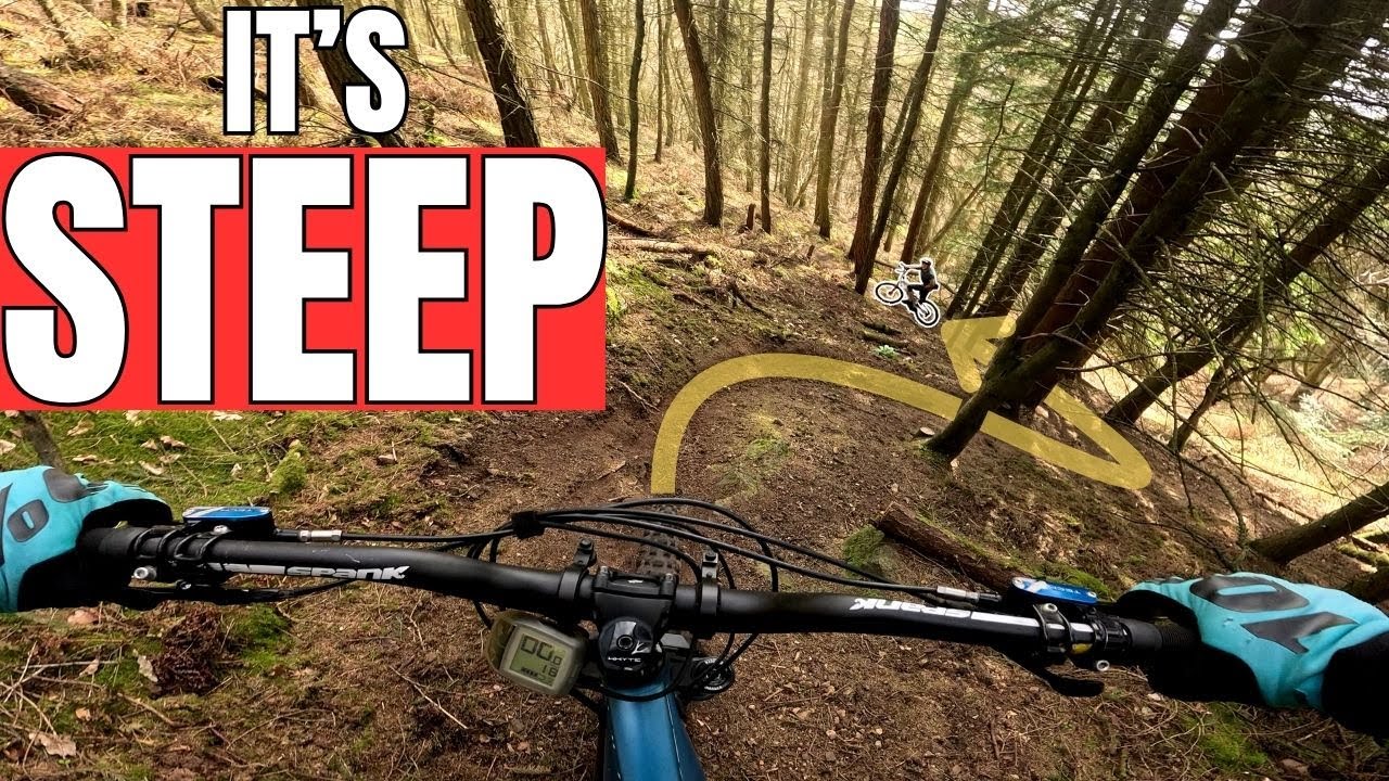 Riding New Steep Trail at The Wrekin