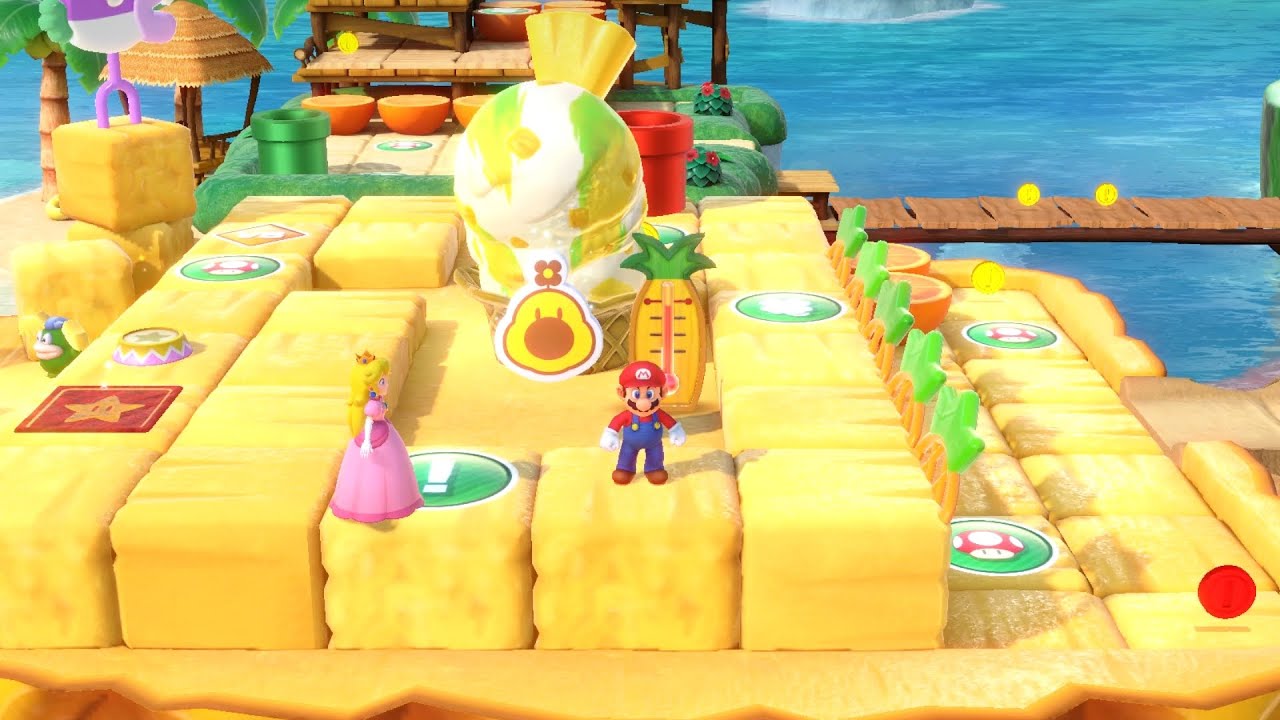 Super Mario Party Partner Party #2471 Watermelon Walkabout Mario & Peach vs Wario & Donkey Kong