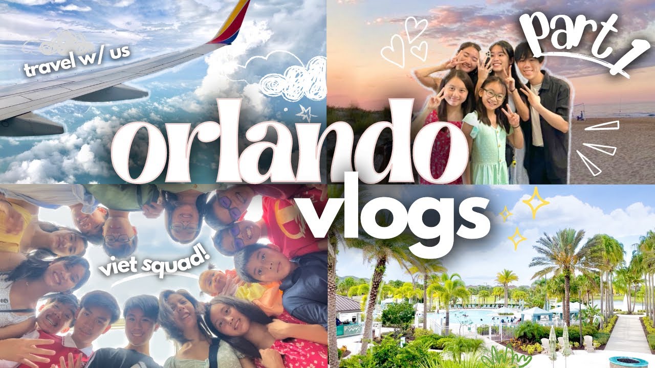 ORLANDO VLOGS PART 1 | massive house, travel with us, pool & fun!