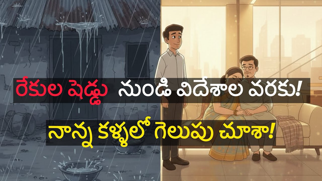 లీకయ్యే రేకుల షెడ్డు నుండి విదేశాల్లో సొంత ఇంటి వరకు:ఆ కన్నీళ్లకి అర్థం ఈరోజే దొరికింది!🏠✈️ #Success