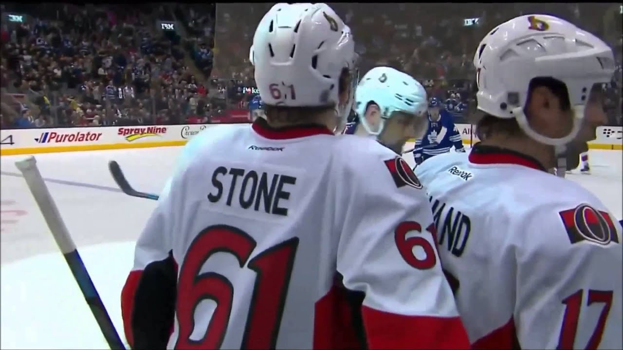 Tyler Bozak Hat Trick against Ottawa Senators Mar 28 2015