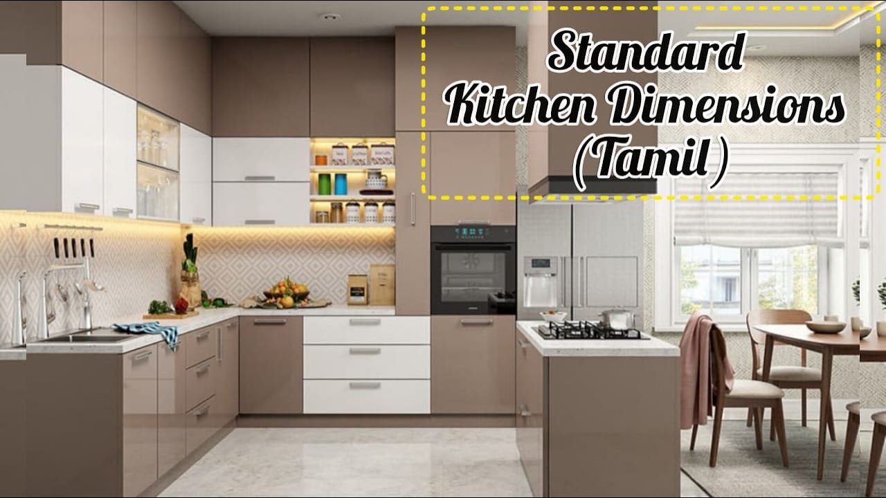 Modular Kitchen standard dimensions (Tamil)