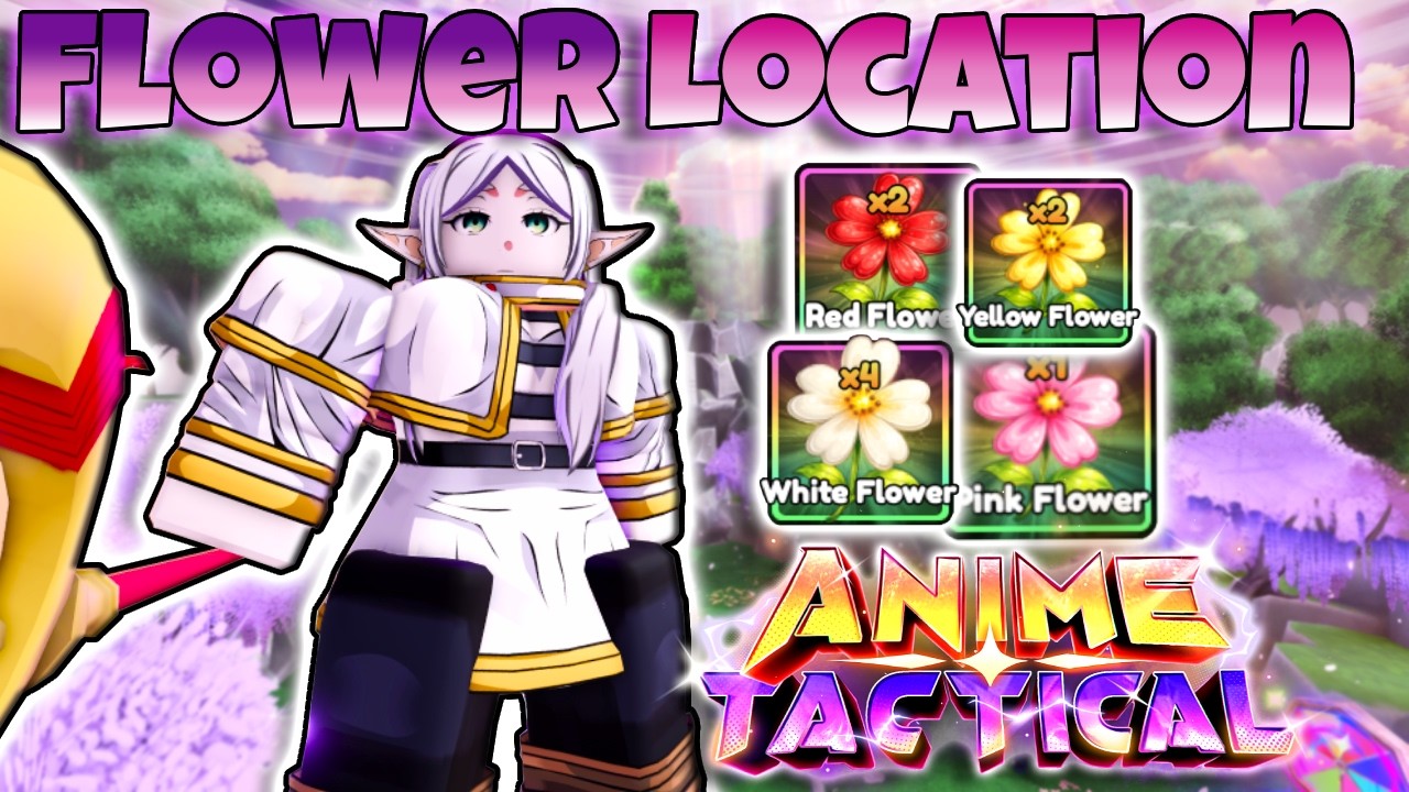 All 4 *FLOWER* Locations In Anime Tactical Simulator!