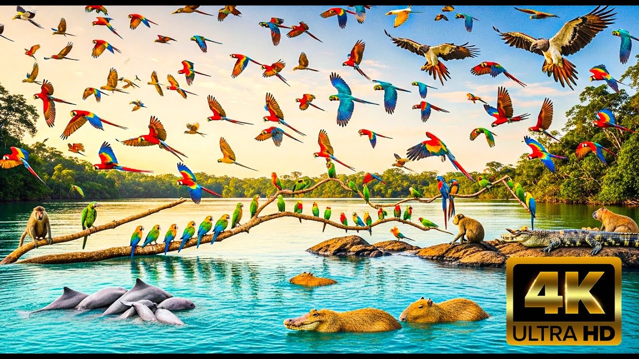Relaxing Walk in the Amazon  Mountain Ridge Overlook Jaguars & Harpy Eagles