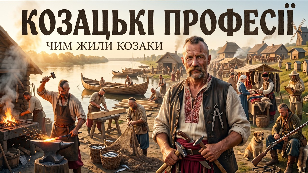 Професії на Запорозькій Січі: ким були козаки поза боєм | Історії для сну ⚔️