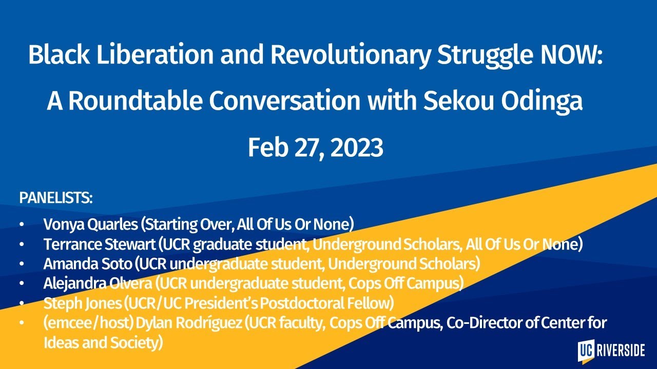Black Liberation and Revolutionary Struggle NOW: A Roundtable Conversation with Sekou Odinga