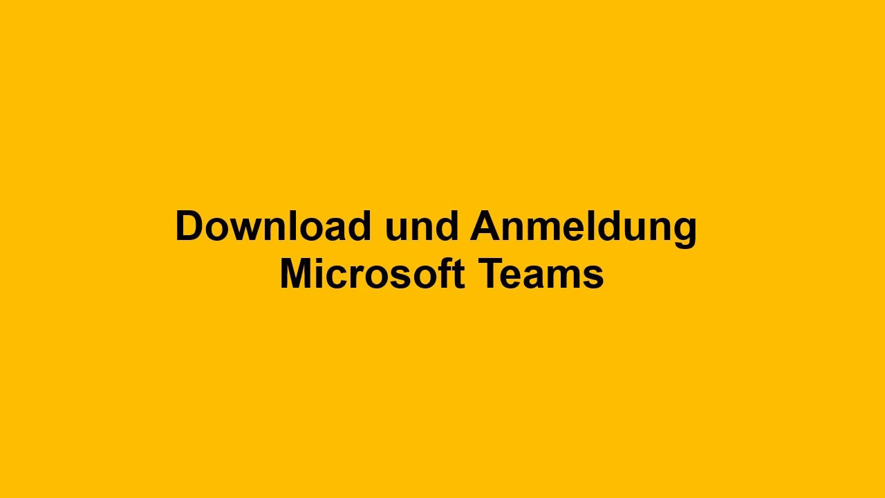Microsoft Teams: Download und Anmeldung