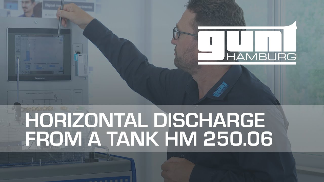 Investigation of horizontal discharge from a tank with interchangeable outlet insets