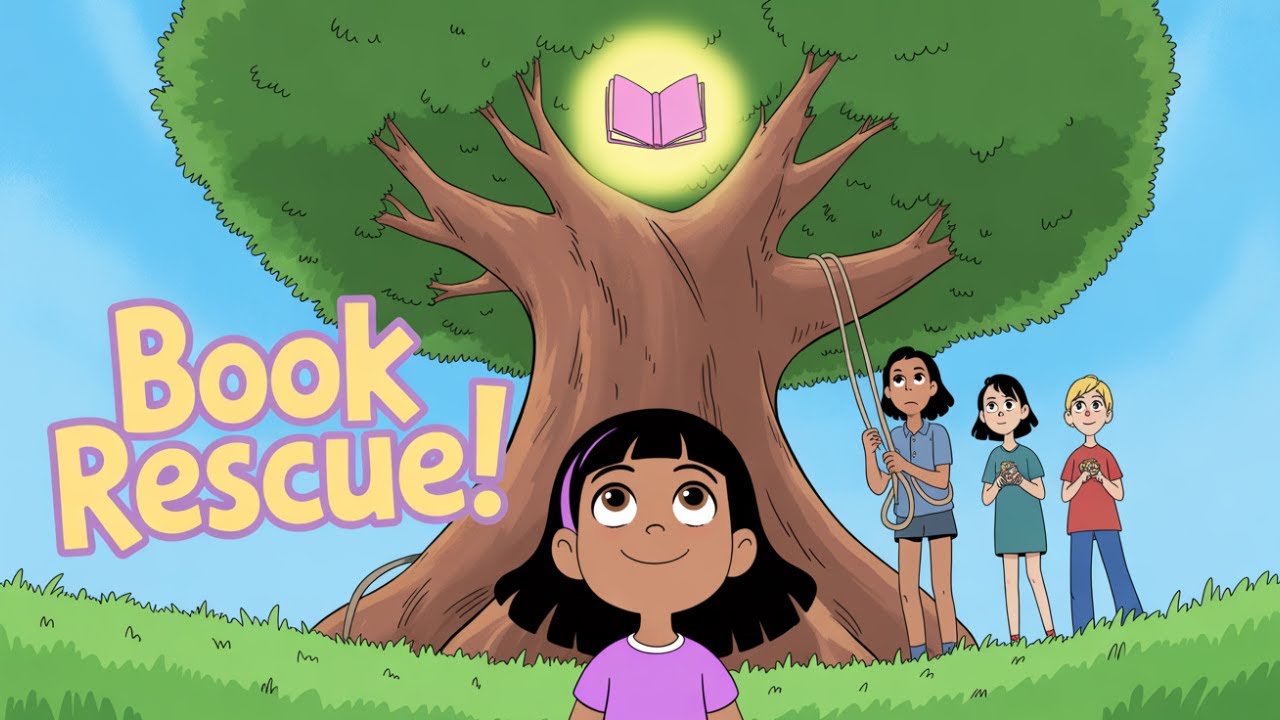 The Great Library Book Rescue! (A Story About Teamwork)