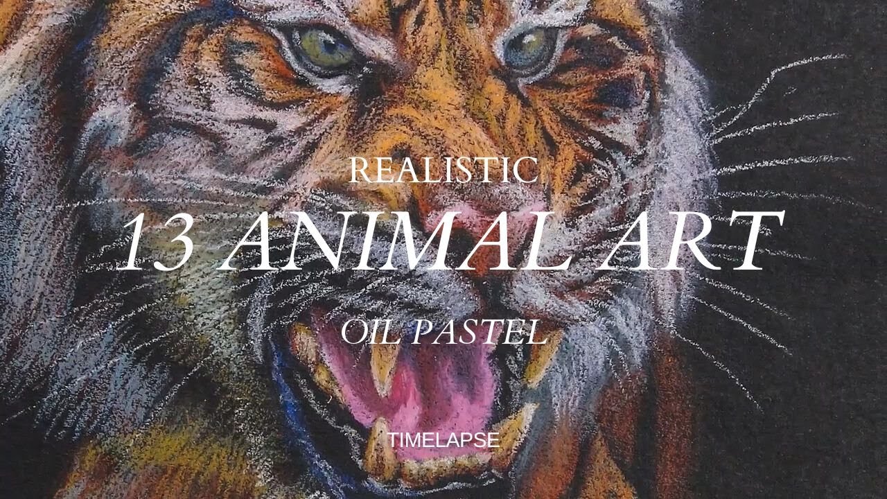 13 Mesmerizing Oil Pastel Animal Drawings | Time lapse