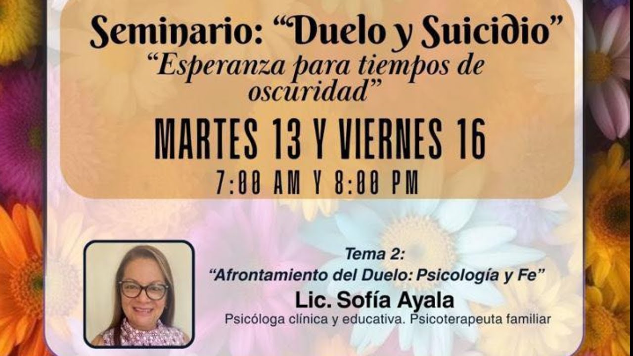 Culto de Mujeres | Seminario sobre duelo y suicidio Parte II