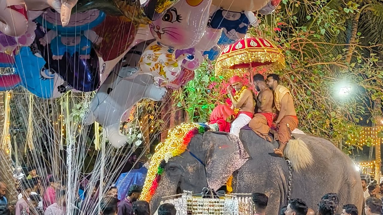 Kerala Temple Festival with Elephants | Powerful Chenda Melam – Malabar