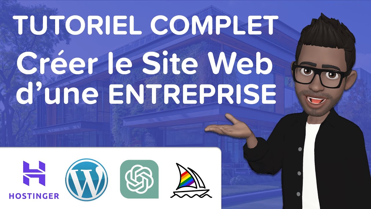 Comment créer un Site Web pour une ENTREPRISE avec WordPress, ChatGPT et Midjourney sur Hostinger