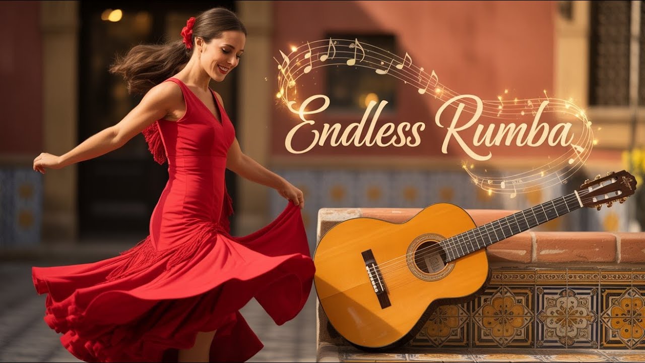 ENDLESS RUMBA SOFT SPANISH GUITAR FOR RELAXATION & DANCE  & CHILLING 🎵