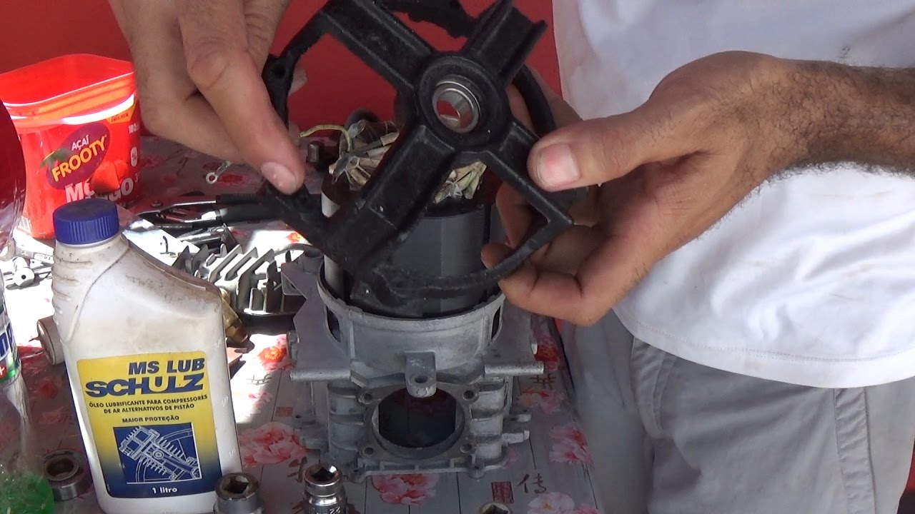 Reforma do Motocompressor - Motomil 8.5 25L 2HP Parte 04