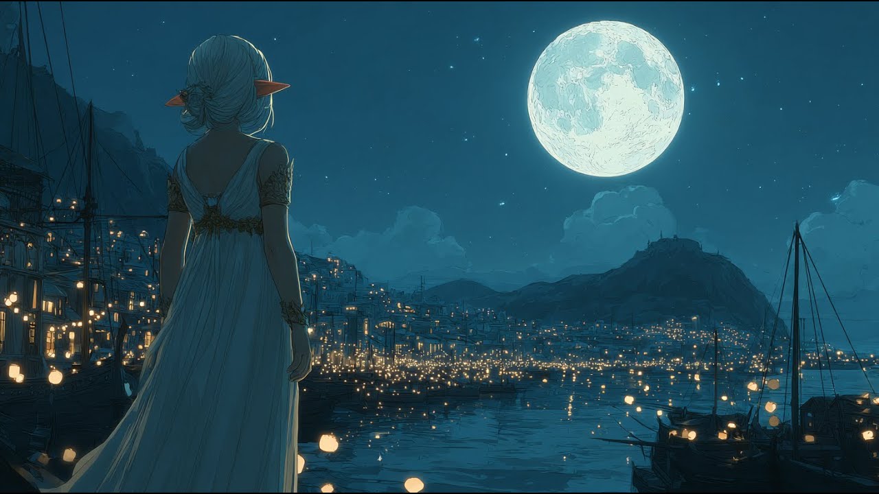 Moonlit Harbor &mdash; The Silent Elf of the Night | Celtic Fantasy Music for Relaxation
