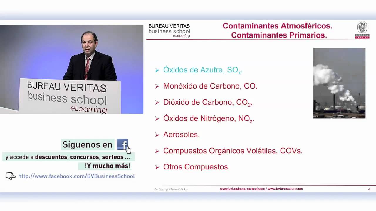 Contaminación Atmosférica. Contaminantes Atmosféricos (eLearning)