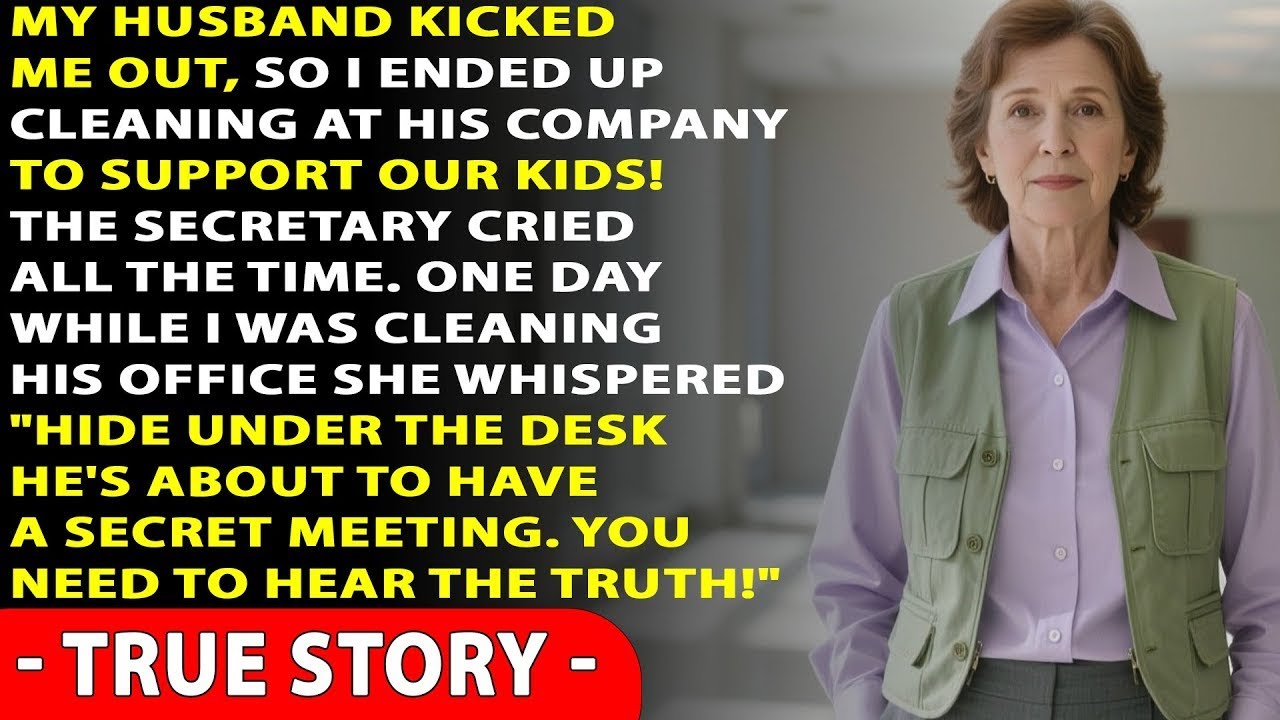 When my husband kicked me out, I started cleaning at his company. But one day... True Story
