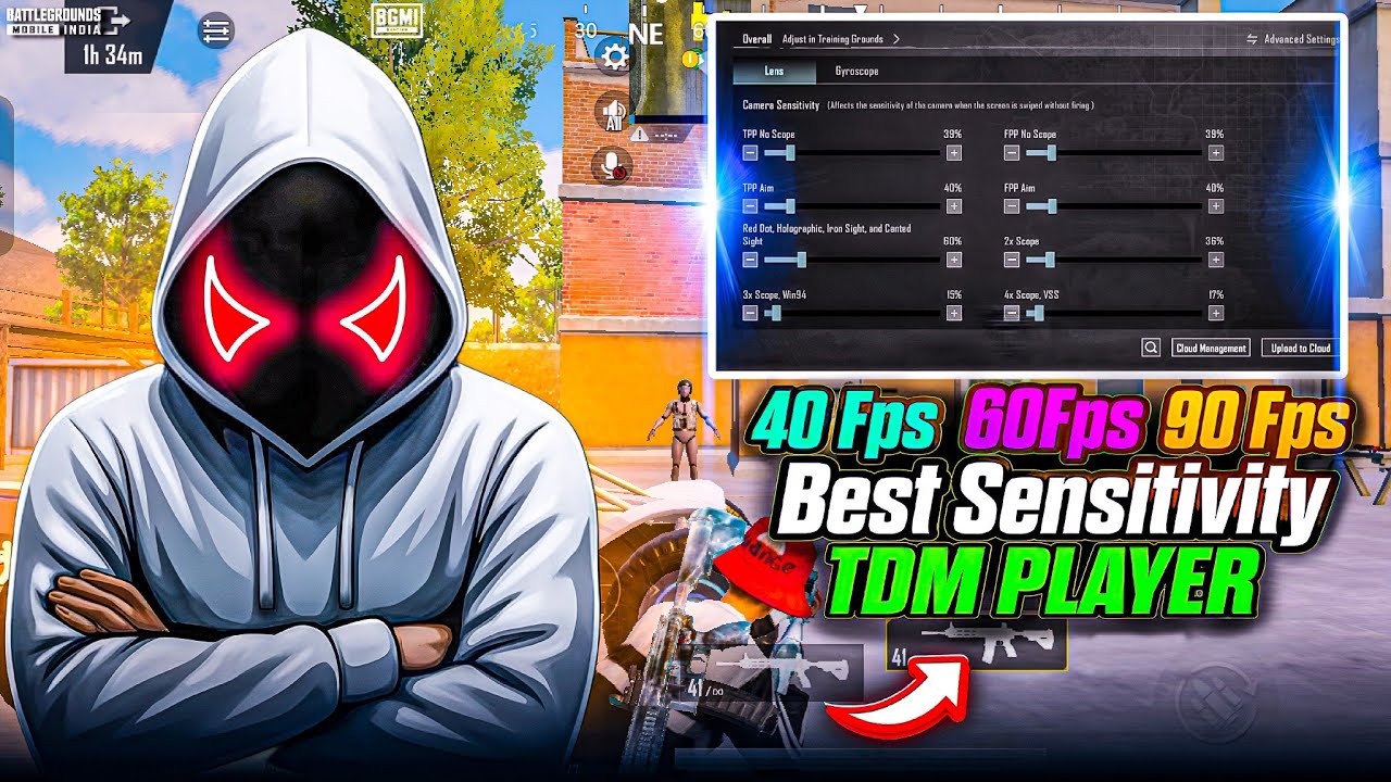 How To Fix Sensitivity Only /40Fps 60Fps 90Fps \🔥Best Bgmi Android Player Sensitivity | BGMI Tdm 🧡