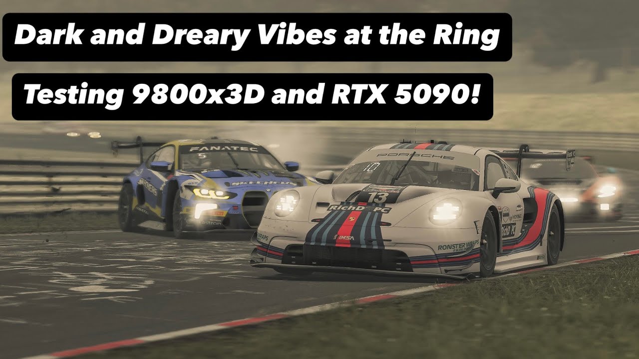 Testing R7 9800x3D and RTX 5090 | Dreary Day @the Ring iRacing