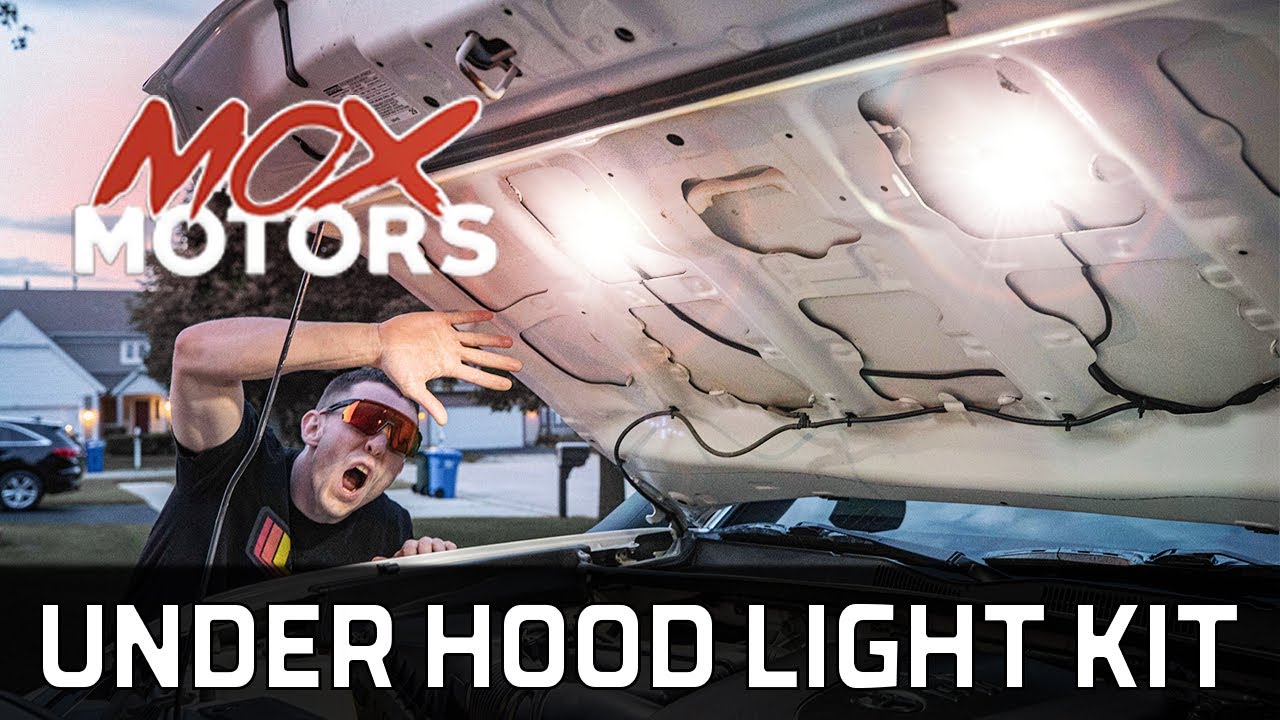 MOX Motors Universal Under Hood LED Light Kit On Tacoma  - Install & Review