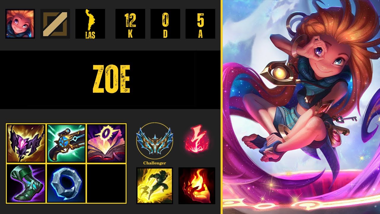 Zoe vs Anivia +1400 PL Challenger [LAS] [Nexo Stats]