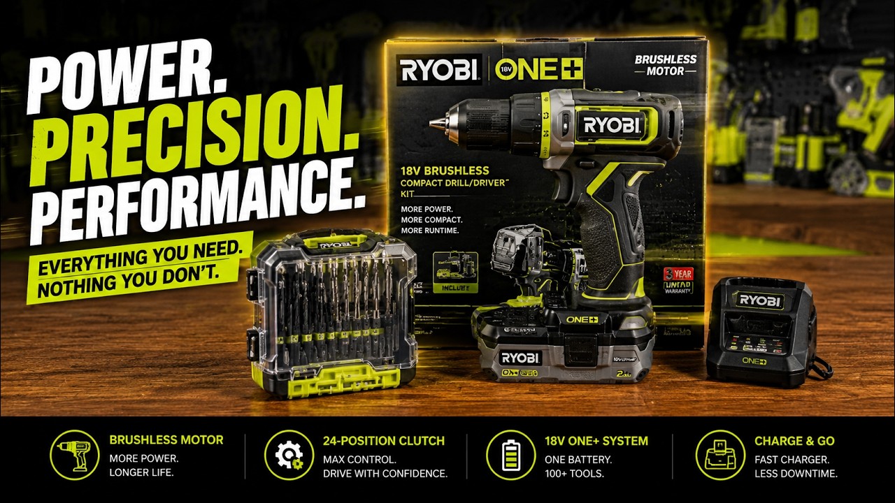 Ryobi 18v One+ Collector Drill Kit (Limited Edition)
