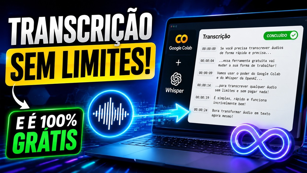 FAÇA TRANSCRIÇÃO DE ÁUDIO EM TEXTO SEM LIMITES, GRATUITAMENTE #transcrição #áudio #texto
