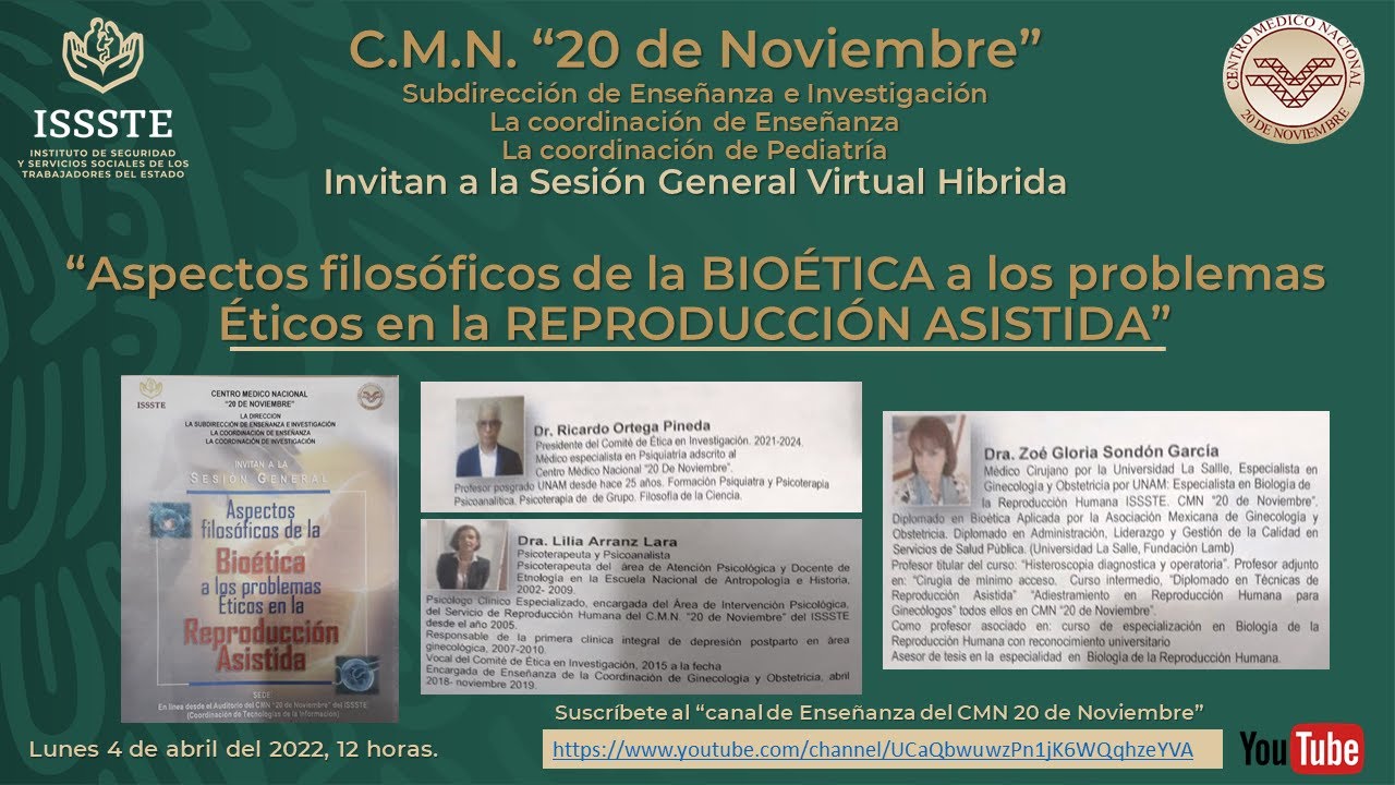 “Aspectos filosóficos de la BIOÉTICA a los problemas Éticos en la REPRODUCCIÓN ASISTIDA”