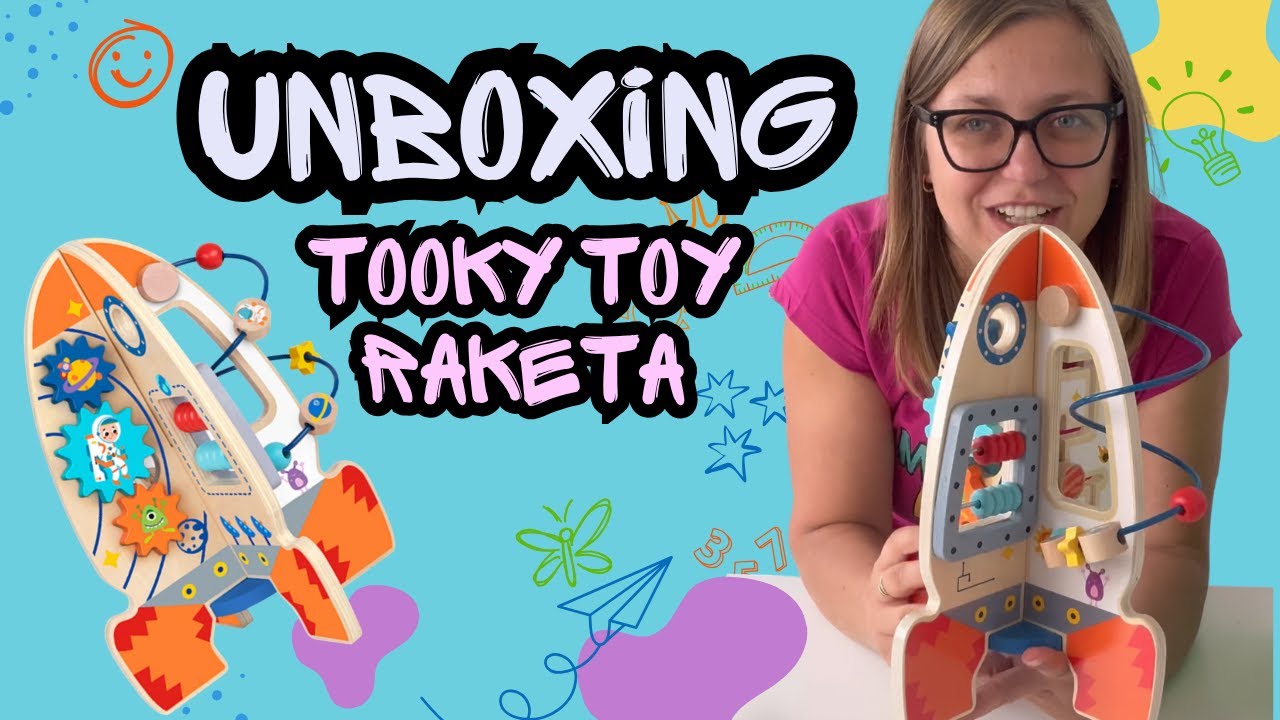 Tooky Toy Aktivity raketa 🚀 – motorická hračka, která děti úplně pohltí | Míša bez obalu