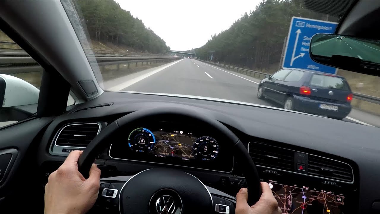 2017' Volkswagen e-Golf - POV Autobahnfahrt (mit Höchstgeschwindigkeit!)