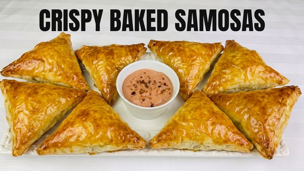 Healthy Phyllo Samosas with Indian Spices | Baked, Not Fried! 🔥🥟