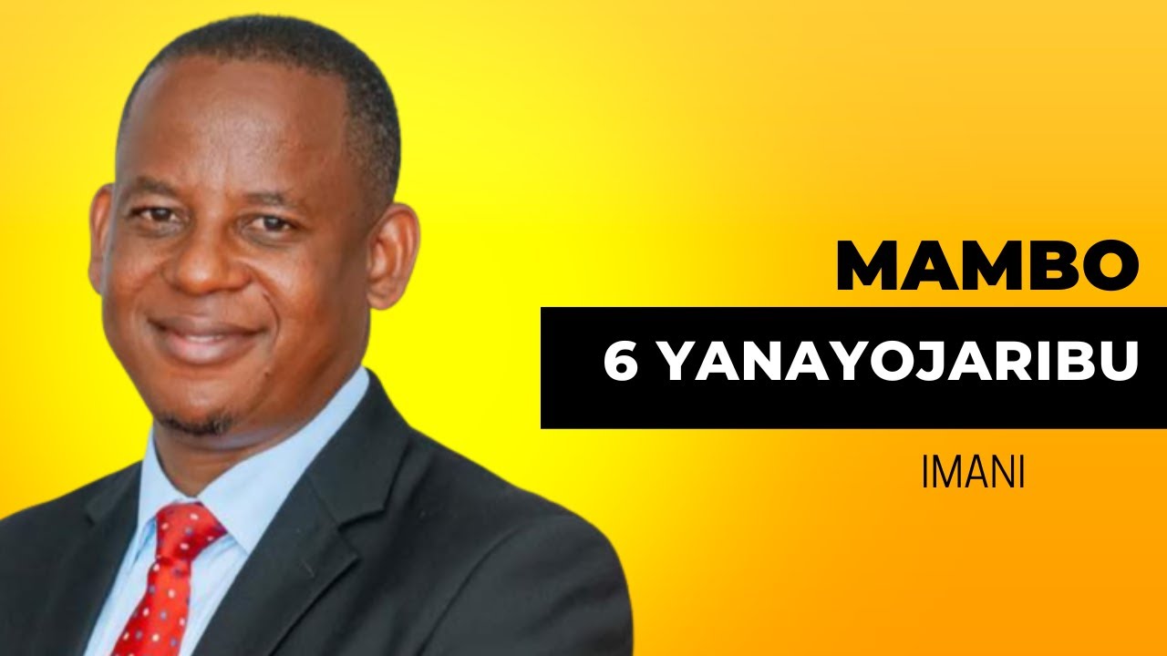 MAMBO 6 YANAYOWEZA KUJARIBU IMANI YAKO - PR JONAS SINGO