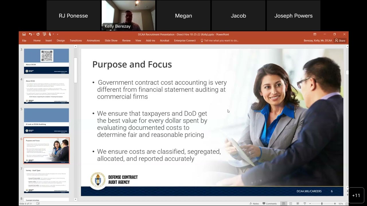 Info Session Defense Contract Audit Agency DCAA