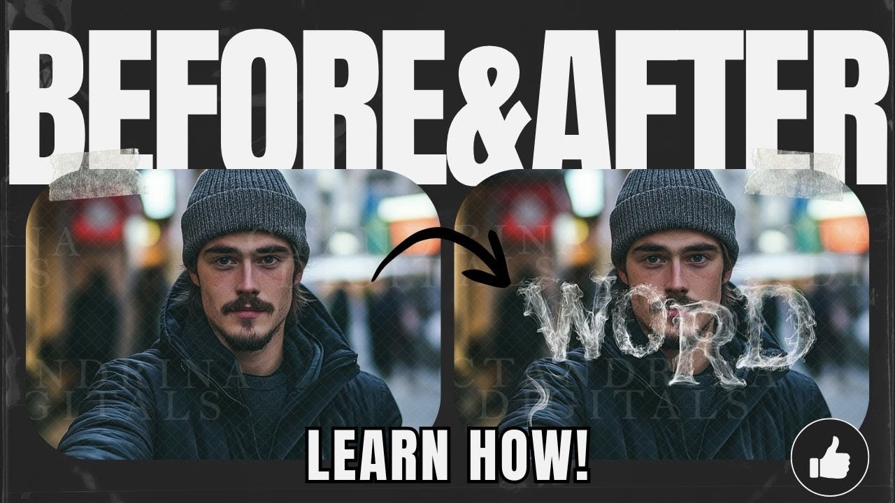 Smoke Text Overlay Photoshop Tutorial