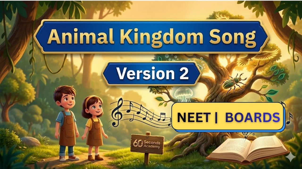 पूरा Animal Kingdom एक गाने मे 🎵 Version 2  NEET | Boards - Secure 16 to 24 marks in 10 minutes