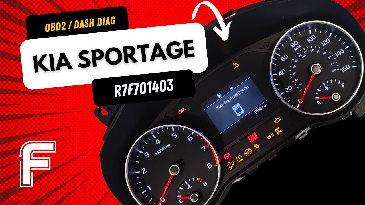 Kia Sportage 2020+ Cluster Programming OBD2/Dash Diag R7F701403 with FORZA614