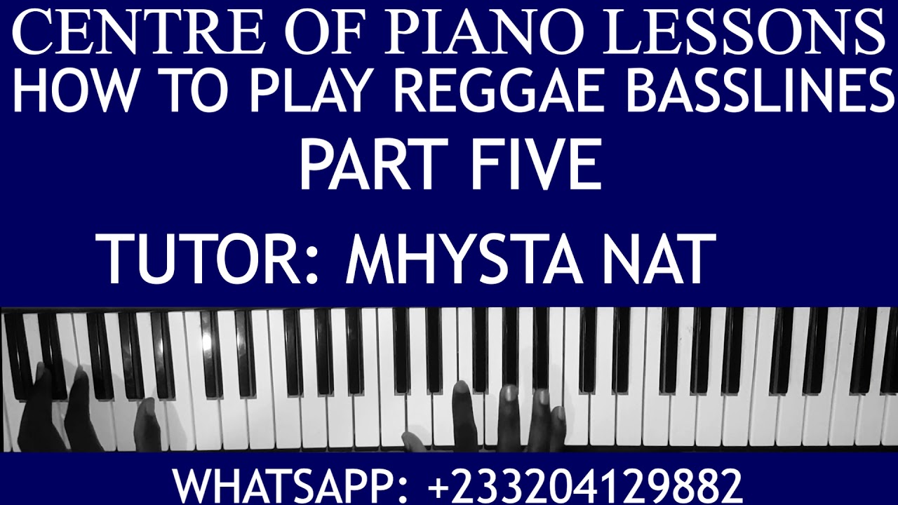 HOW TO PLAY REGGAE WITH BASSLINES---PART FIVE || KEY F