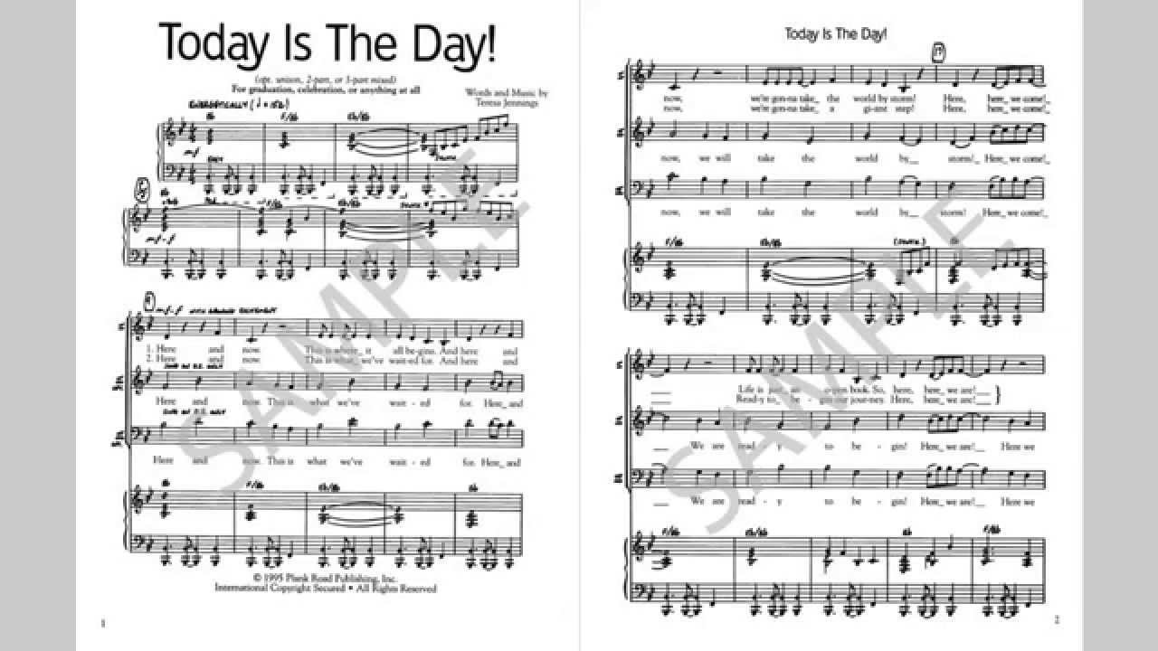 Today Is The Day - MusicK8.com Singles Reproducible Kit