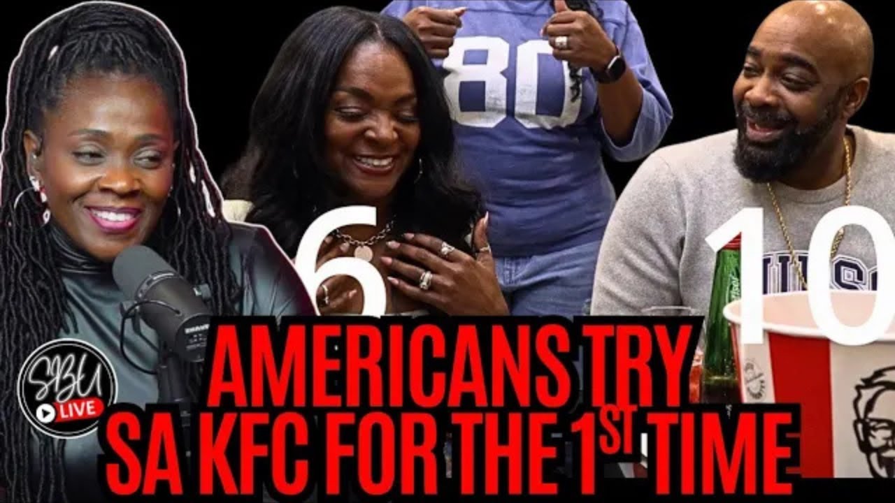 Black Americans Try South Africa 🇿🇦 KFC & Grapetiser For The First Time